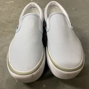 Vans Slip-On Stacked Blue Platform Shoes Size 6